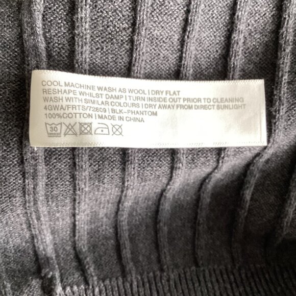 Fatface Grey Ribbed Knit Skirt - Picture 5 of 5